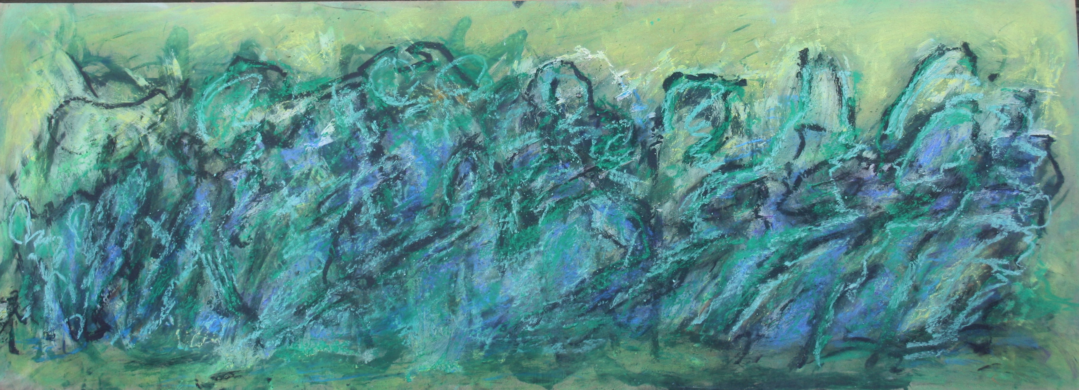 Warfight 2013 mixed media on board