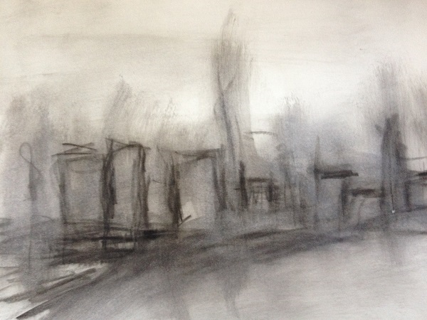 Charcoal on paper